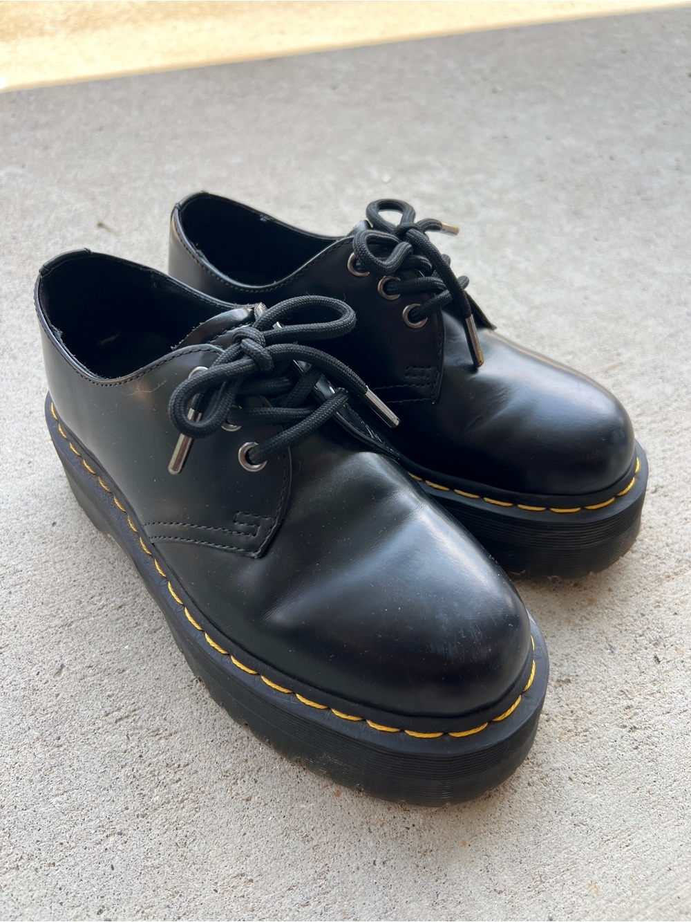 Dr. Martens 1461 SMOOTH LEATHER PLATFORM SHOES